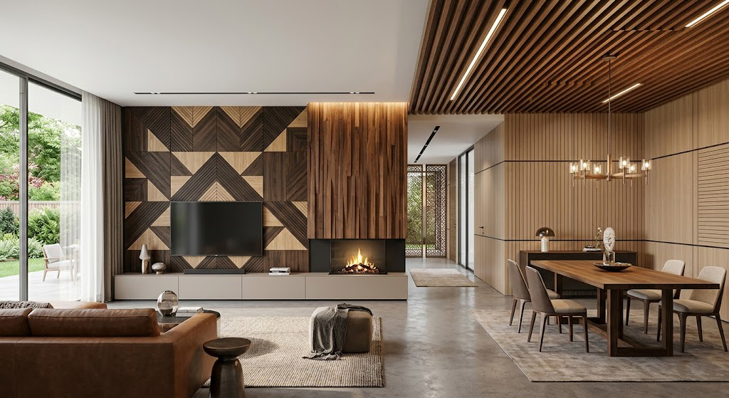 Modern Wood Cladding Decoration